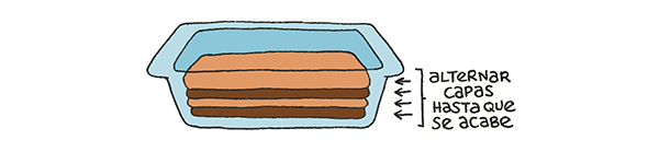 Bizcocho Mármol Capas