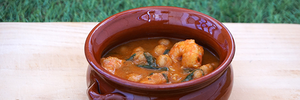 Garbanzos Con Langostinos