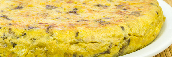 Tortilla de Boletus y Foie